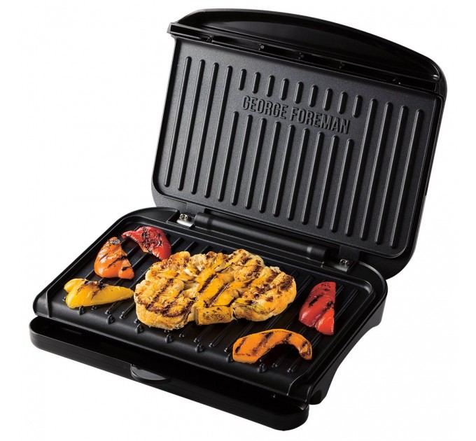 Гриль George Foreman прижимний Fit Grill Medium 1630Вт, темп. режимів-1, пластик, чорний