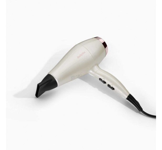 Фен Babyliss Stardust Shimmer, 2000Вт, 3 режими, іонізація, хол. обдув, 1 насадка, білий