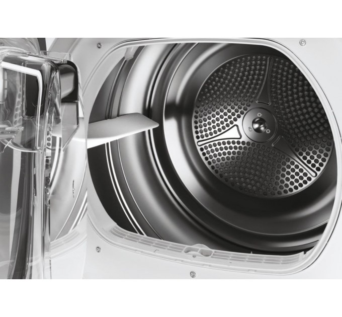 Сушильная машина Candy тепловой насос, 7кг, A++, 46,5см, дисплей, Wi-Fi + Bluetooth, люк серый, белый