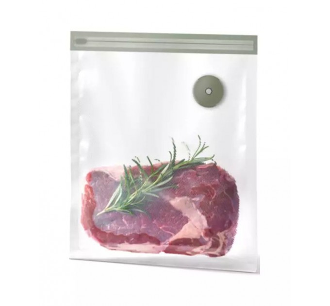 Вакууматор Electrolux для багаторазових пакетів і контейнерів, 4Вт, механічне керування, +10 пакетів, пластик, сірий