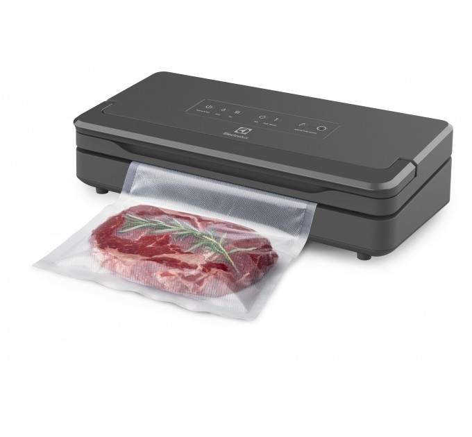 Вакууматор Electrolux для рулонов, пакетов, контейнеров, 120Вт, 30см, электронное управл., +1 рулон, пластик, серый