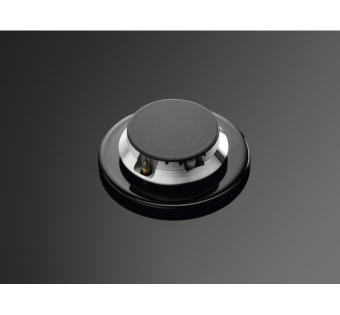 Варочная поверхность Electrolux газ на стекле, 60см, чугун, черный