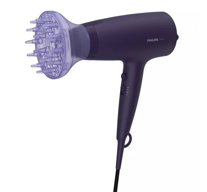 Фен Philips 3000 Series, 2100Вт, режимов-3, дифузор, иониз-я, хол. обдув, синий