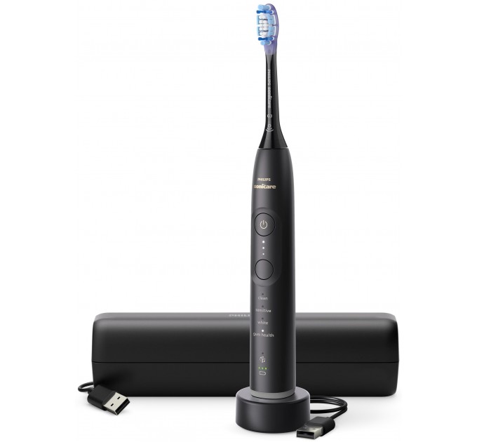 Щітка зубна електр. Philips, Sonicare 7100 Series, 62т. колив/хв, насадок-1, футляр, чорний