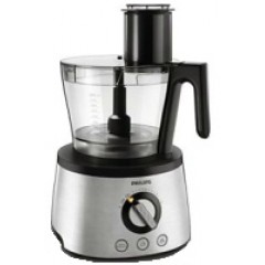 Кухонна машина Philips Avance Collection 1300Вт, чаша-пластик, корпус-метал, насадок-12, метал-чорний