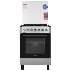 Плита ARDESTO комби Elegance, 66л, 60x60см, конвекция, чугун, подсветка, форсунки LPG (подключение газового баллона), серый