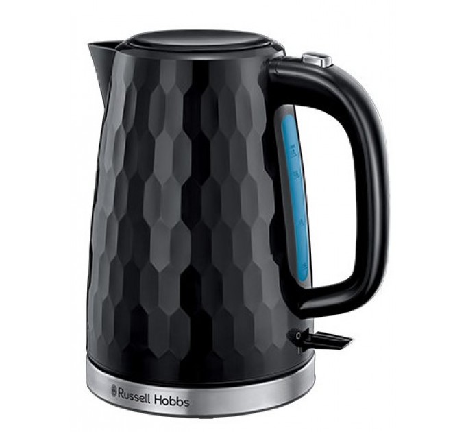 Електрочайник Russell Hobbs Honeycomb 1.7л, пластик, чорний