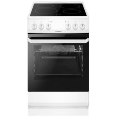 Плита Hansa электрическая стеклокерамическая, 50х60см, 62л, белый