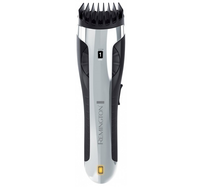 Тример Remington Bodyguard Body Hair Trimmer, акум., насадок-2, титан.напил., чорно-сріблястий