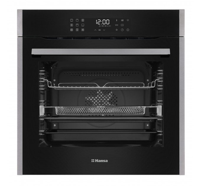 Духова шафа Hansa електрична, 77л, A+, дисплей, конвекція, чорний