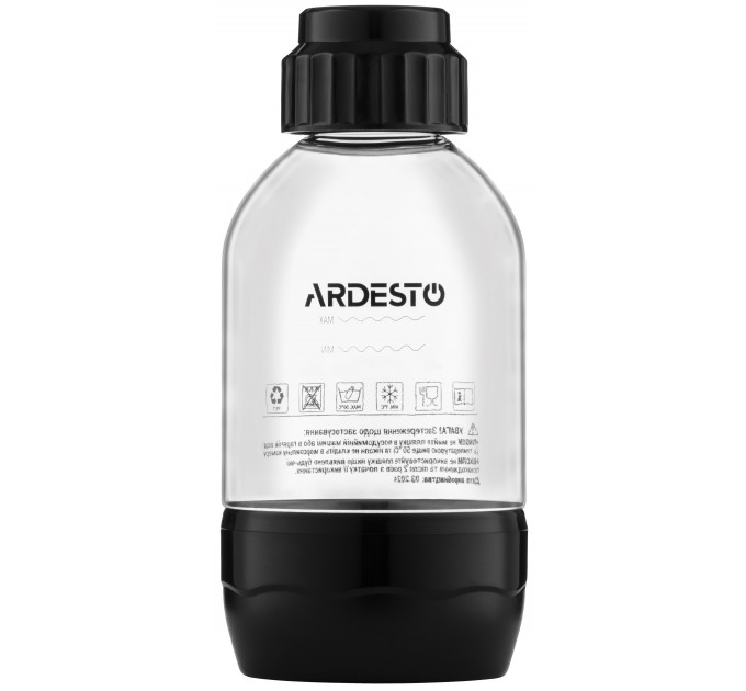Пляшка для сифону ARDESTO 0,6л, пластик, прозорий