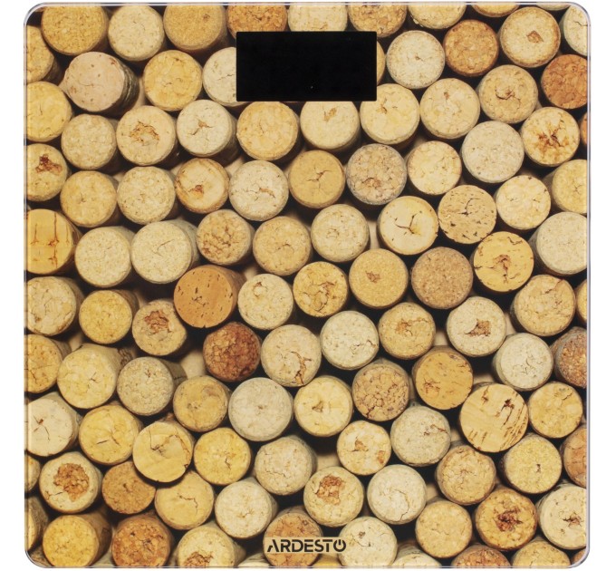 Весы ARDESTO напольные Cork, 150кг, AAAx2 в компл, стекло, многоцветные