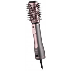 Фен-щётка ARDESTO Brush Pink Touch,1200Вт, 2скорости, 2 темп. режима, LED-дисплей, функция ионизации , 4 насадки, серый+розовый