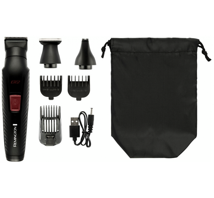 Набор для стрижки Remington Graphite для головы, усов, бороды,носа и тела, насадок-6, черный