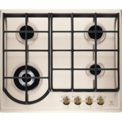 Варочная поверхность Electrolux газовая Rococo, 60см, чугун, шампань
