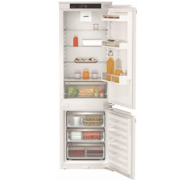 Холодильник Liebherr встраиваемый с нижн. мороз., 177x55.9х54.6, холод.отд.-182л, мороз.отд.-80л, 2дв., Е, ST, диспл внутр., белый