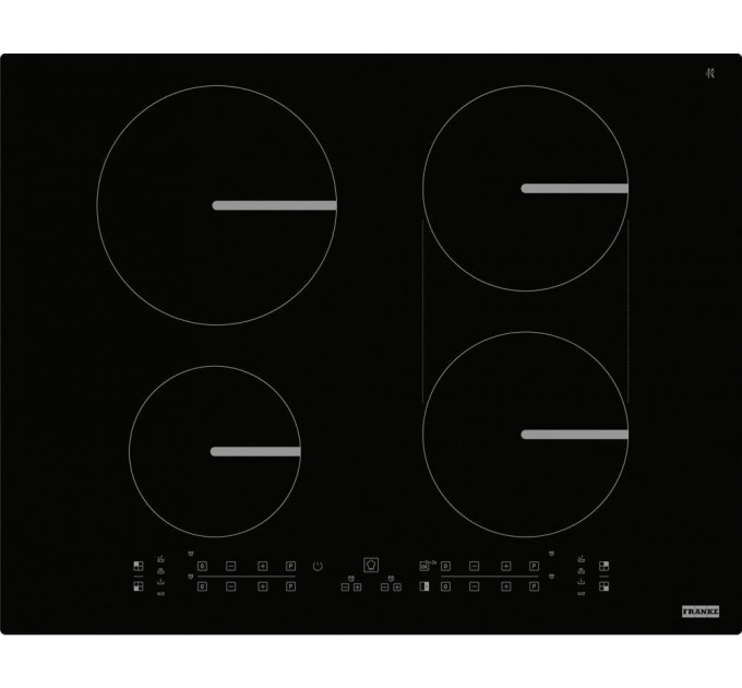 Варочная поверхность Franke Smart FSM 654 I B BK, индукционная, Slider, Bridge, Power Limitation, чёрный