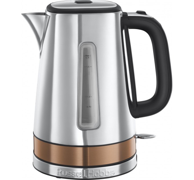 Електрочайник Russell Hobbs Luna 1.7л, метал, сріблясто-бронзовий