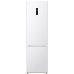 Холодильник LG с нижн. мороз., 203x60х68, холод.отд.-277л, мороз.отд.-107л, 2дв., А++, NF, инв., диспл внешн., Fresh Сonverter, белый