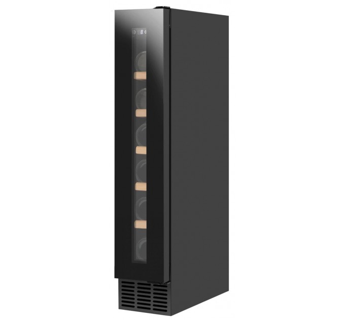 Холодильник Philco для вина, 85х14.8х52.5, холод.отд.-26л, зон - 1, бут-6, диспл, подсветка, черный