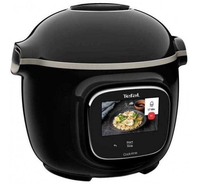 Мультиварка-скороварка Tefal Cook4me Touch, 1600Вт, чаша-6л, сенсорне керув., 13 програм, метал/пластик, чорний