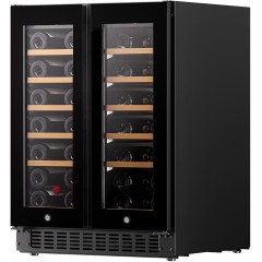 Холодильник Philco для вина, 87x60x57, холод.відд.-116л, зон - 2, бут-40, диспл, підсвітка, чорний