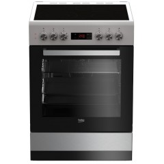 Плита Beko електрична склокерамічна, 72л, 60x60см, дисплей, конвекція, нерж