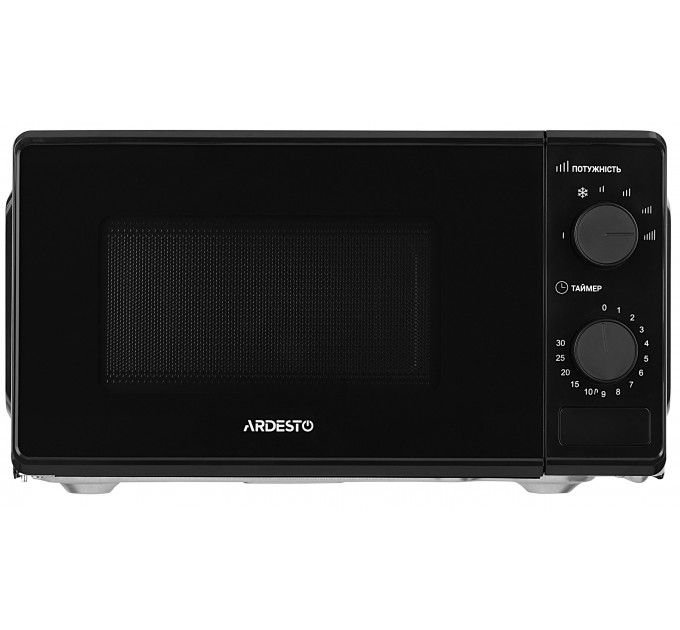 Мікрохвильова піч ARDESTO, 20л, мех.управл., 700Вт, відкр.кнопкою, чорний