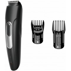 Триммер Rowenta Stylis Easy, для бороды и усов, сеть+акум., насадок-2, сталь, черный