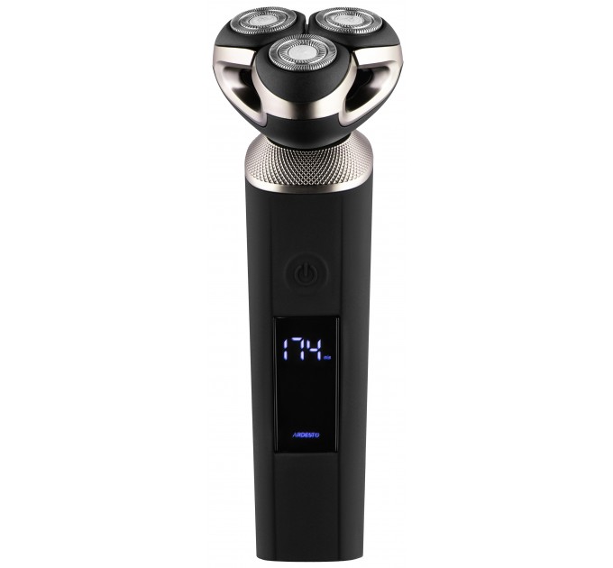 Бритва електр. ARDESTO SHRR-B8WDR роторная, 8Вт, бритв.головок-3, Li-Ion, сух.+влажн., черный