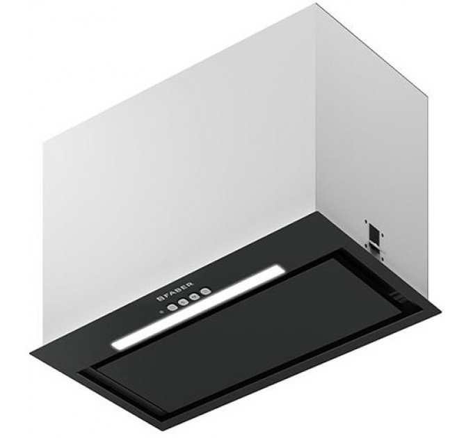 Витяжка Faber вбудована, 52см, 1035м.куб/год, Inka Lux Evo Bk Matt A52, чорний матовий
