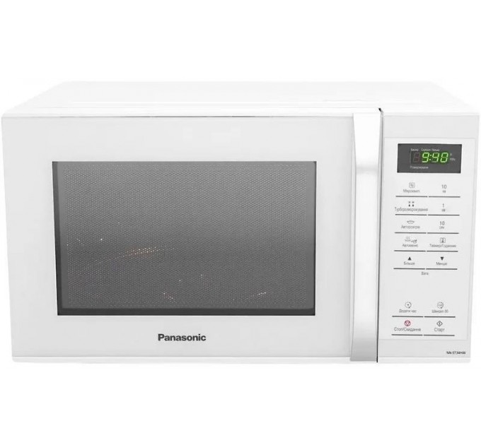 Мікрохвильова піч Panasonic, 25л, 800Вт, дисплей, відкрю ручкою, білий