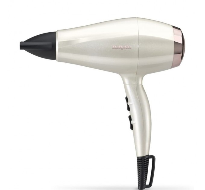 Фен Babyliss Stardust Shimmer, 2000Вт, 3 режими, іонізація, хол. обдув, 1 насадка, білий