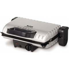 Гриль Tefal прижимний MinuteGrill 1600Вт, темп. режимів-3, з`ємні пластини, розкриття на 180°, метал