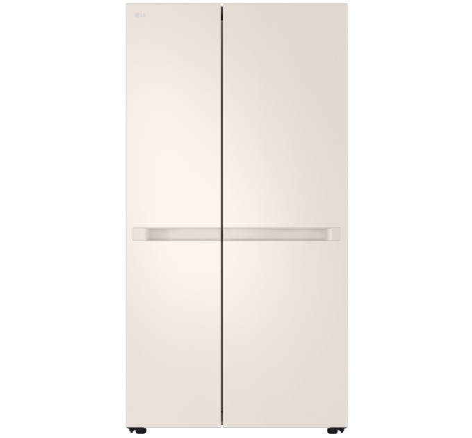 Холодильник LG SBS, 179x91х74, холод.отд.-423л, мороз.отд.-241л, 2дв., E, NF, инв., диспл внутр., бежевый