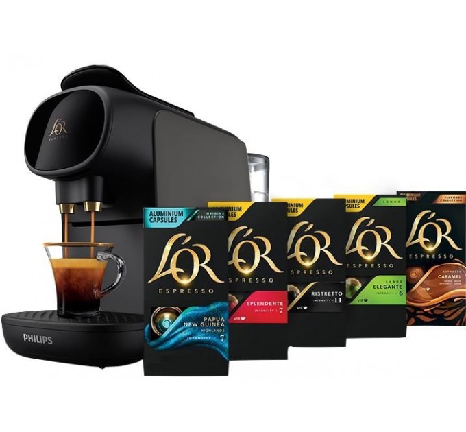 Кофемашина Philips капсульная L'OR Barista Sublime, 0.8л, капсулы, черный