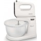 Миксер Philips стационарный Viva Collection 450Вт, насадки-4, чаша-пластик, 3л, бело-серый
