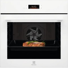 Духовой шкаф Electrolux электрический, 72л, A+, дисплей, конвекция, телескопические направляющие, белый