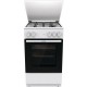 Плита Gorenje газовая, 70л, 50x60см, эмалированные, с крышкой, белый