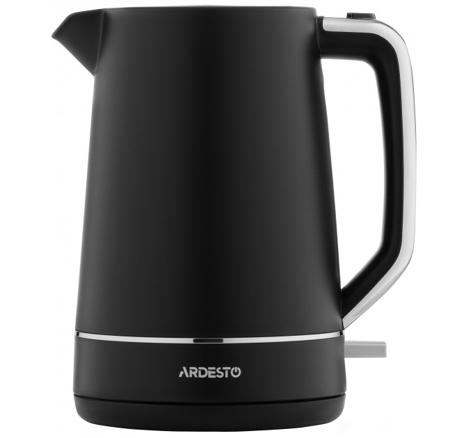 Електрочайник ARDESTO Timeless Elegance, 1.7л, Otter, пластик, чорний матовий