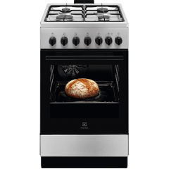 Плита Electrolux комбинированная, 57л, 50x60см, конвекция, нерж
