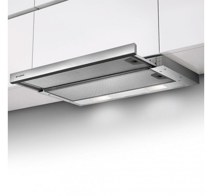 Вытяжка Faber телескопическая, 60см, 701м.куб/ч, Flexa Ng Hip Am X A60, нерж