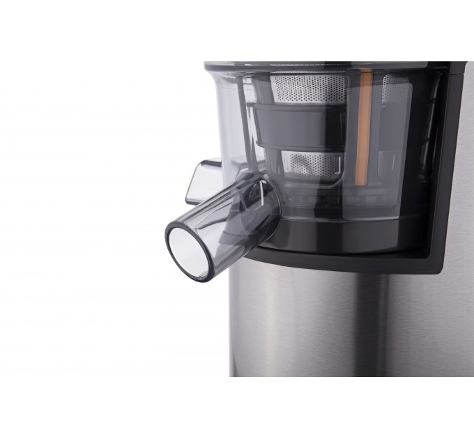 Соковыжималка ARDESTO шнековая 200Вт, чаша-0.6л, жмых-0.6л, пластик/металл, серебристо-черный