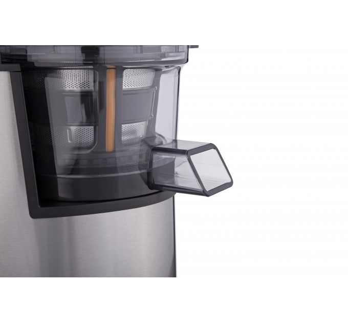 Соковыжималка ARDESTO шнековая 200Вт, чаша-0.6л, жмых-0.6л, пластик/металл, серебристо-черный