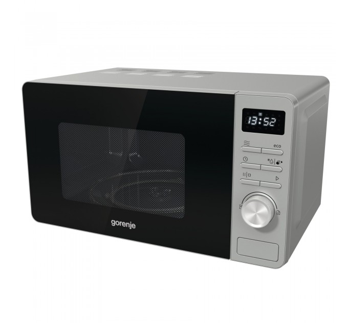 Мікрохвильова піч Gorenje, 20л, електр. керув., 800Вт, дисплей, нерж