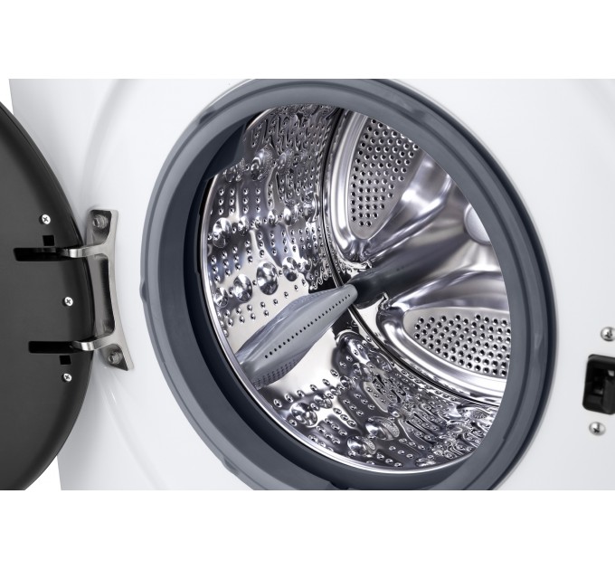 Пральна машина LG фронтальна, 9кг, 1400, A, 55см, дисплей, пара, інвертор, білий