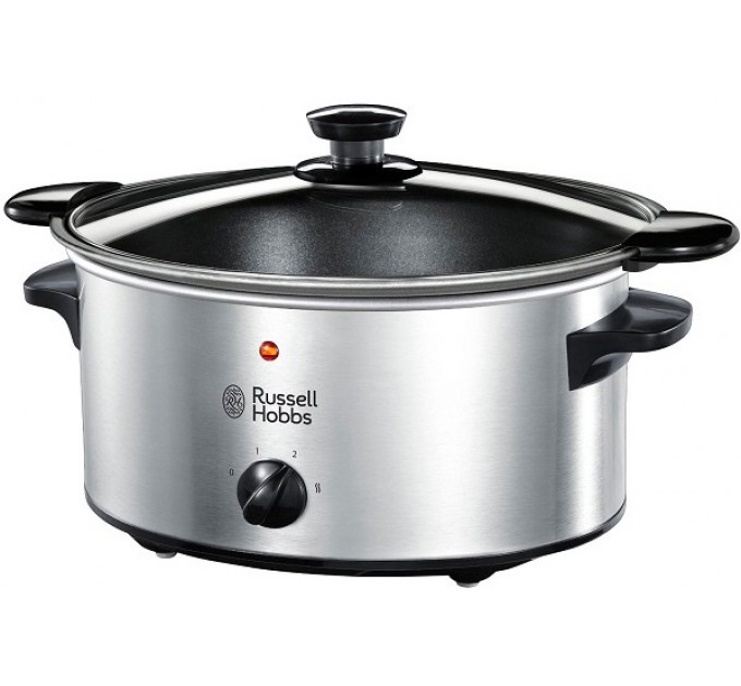 Медленноварка Russell Hobbs Cook&Home, 160Вт, чаша-3.5л, механическое управл., металл/пластик, черный