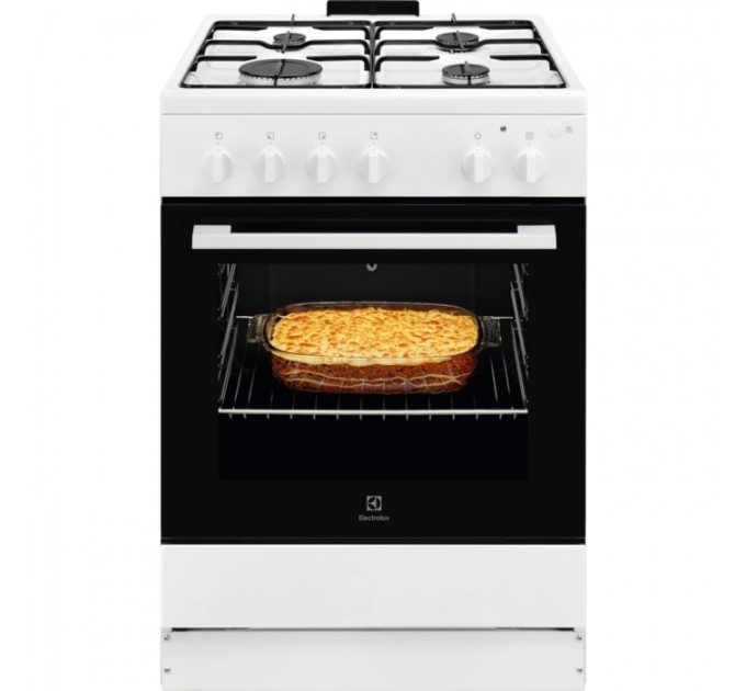 Плита Electrolux газова, 59л, 60x60см, білий