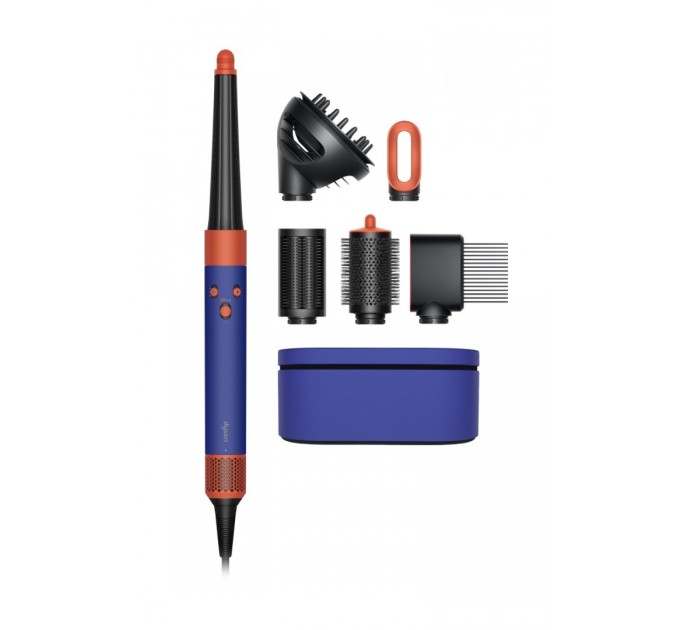 Стайлер Dyson Airwrap I.D. HS08 Curly+Coily Complete Long Vinca Blue/Topaz, 1300Вт, темп.режимов-3, насадок-6, керамика, сине-медный