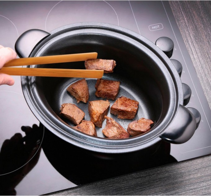 Медленноварка Russell Hobbs Cook&Home, 160Вт, чаша-3.5л, механическое управл., металл/пластик, черный